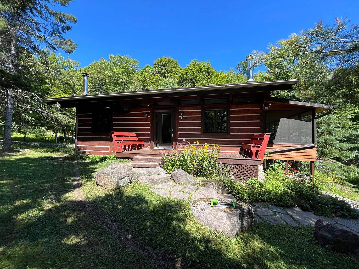 Rénovation Chalet Terrasse Extérieure Bois Laurentides