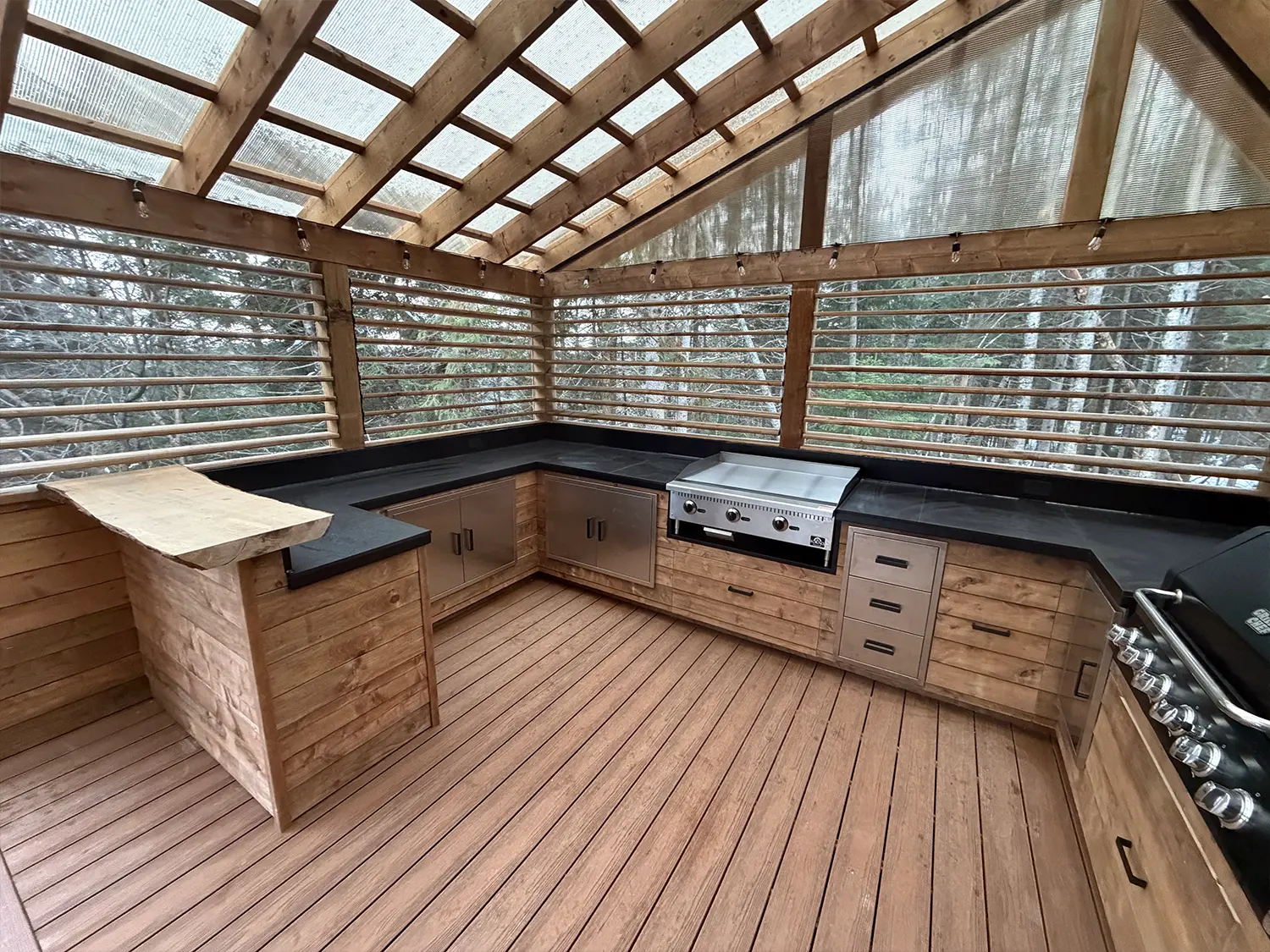 Construction d'une cuisine extérieure Laurentides
