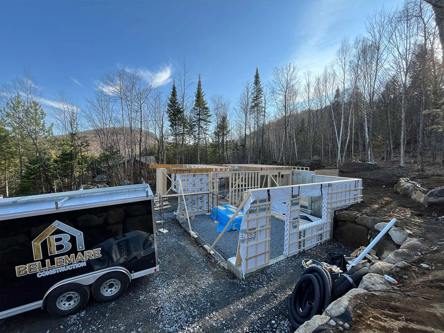 Construction Neuve Maison Fondation Charpente Sous-Sol Laurentides