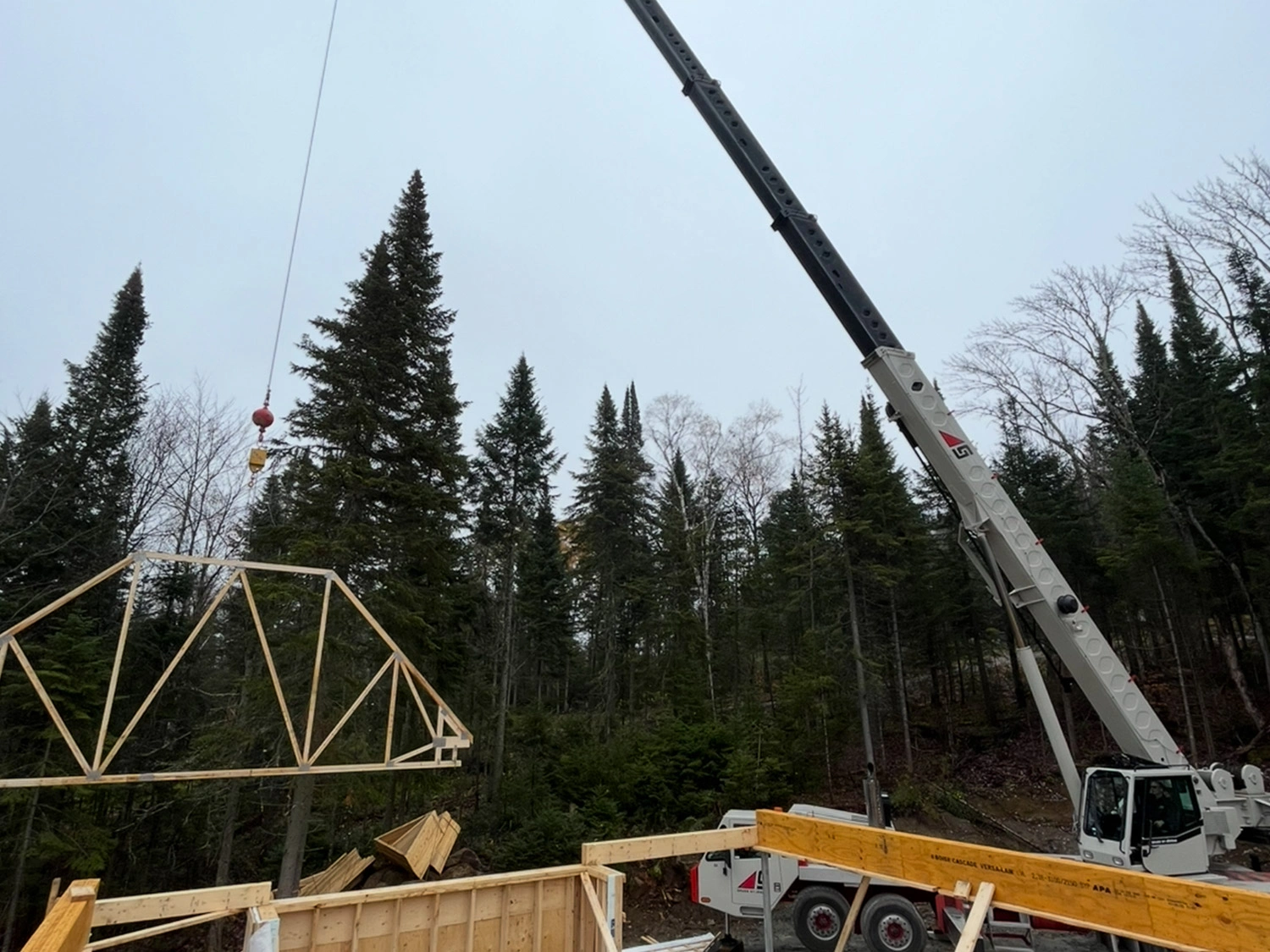 Grutage De Charpente Construction Laurentides