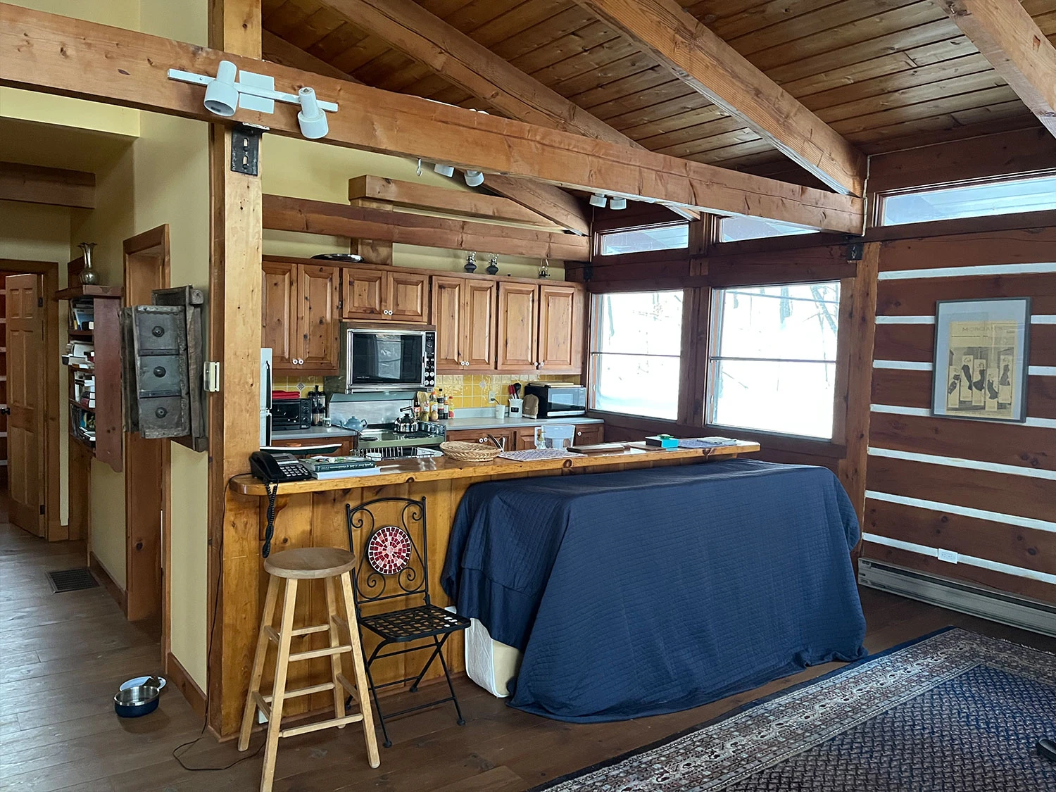 Rénovation Chalet Cuisine Laurentides Bellemare Construction