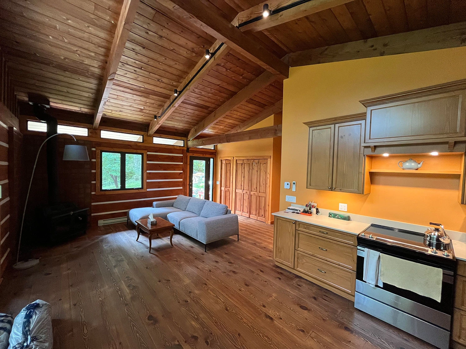 Rénovation Chalet Salon Construction Résidentielle Laurentides