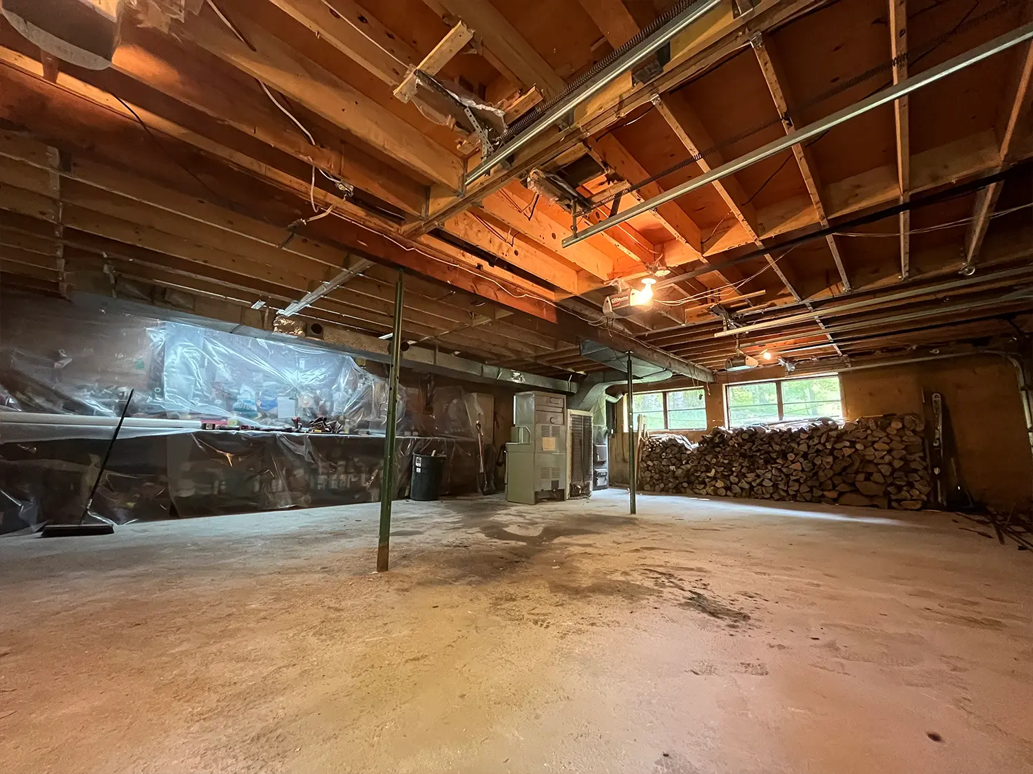 Rénovation chalet sous-sol aménagement Laurentides