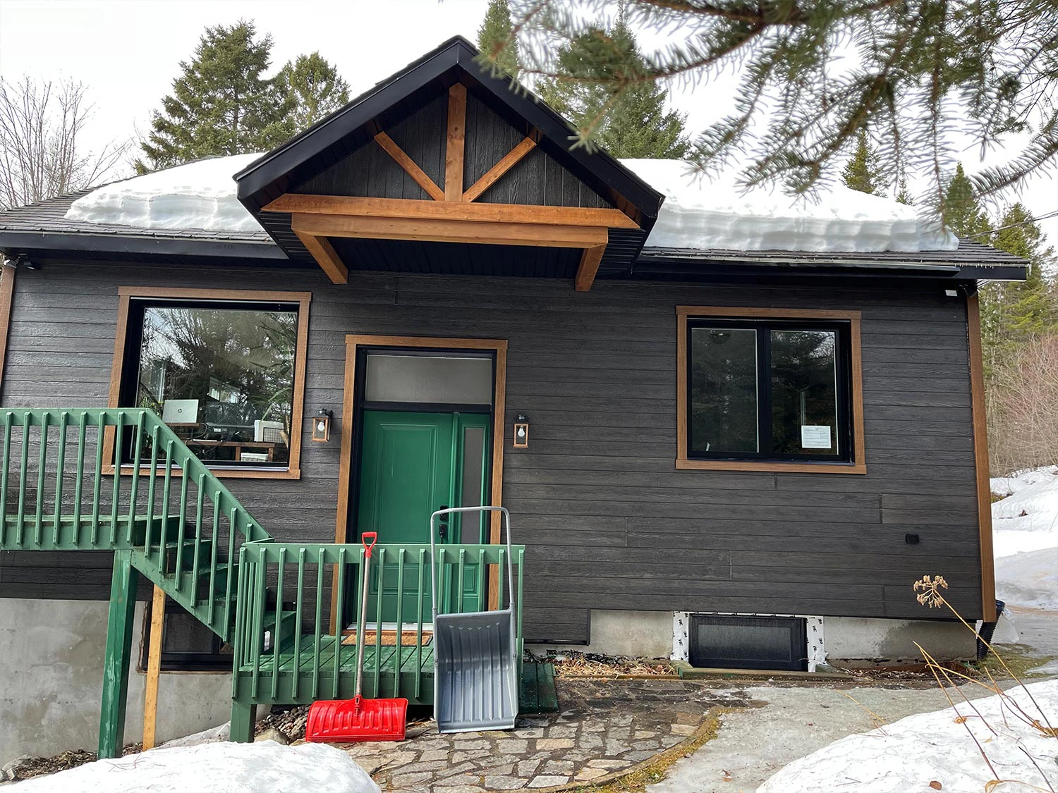 Rénovation Extérieure Maison Façade Moderne Laurentides