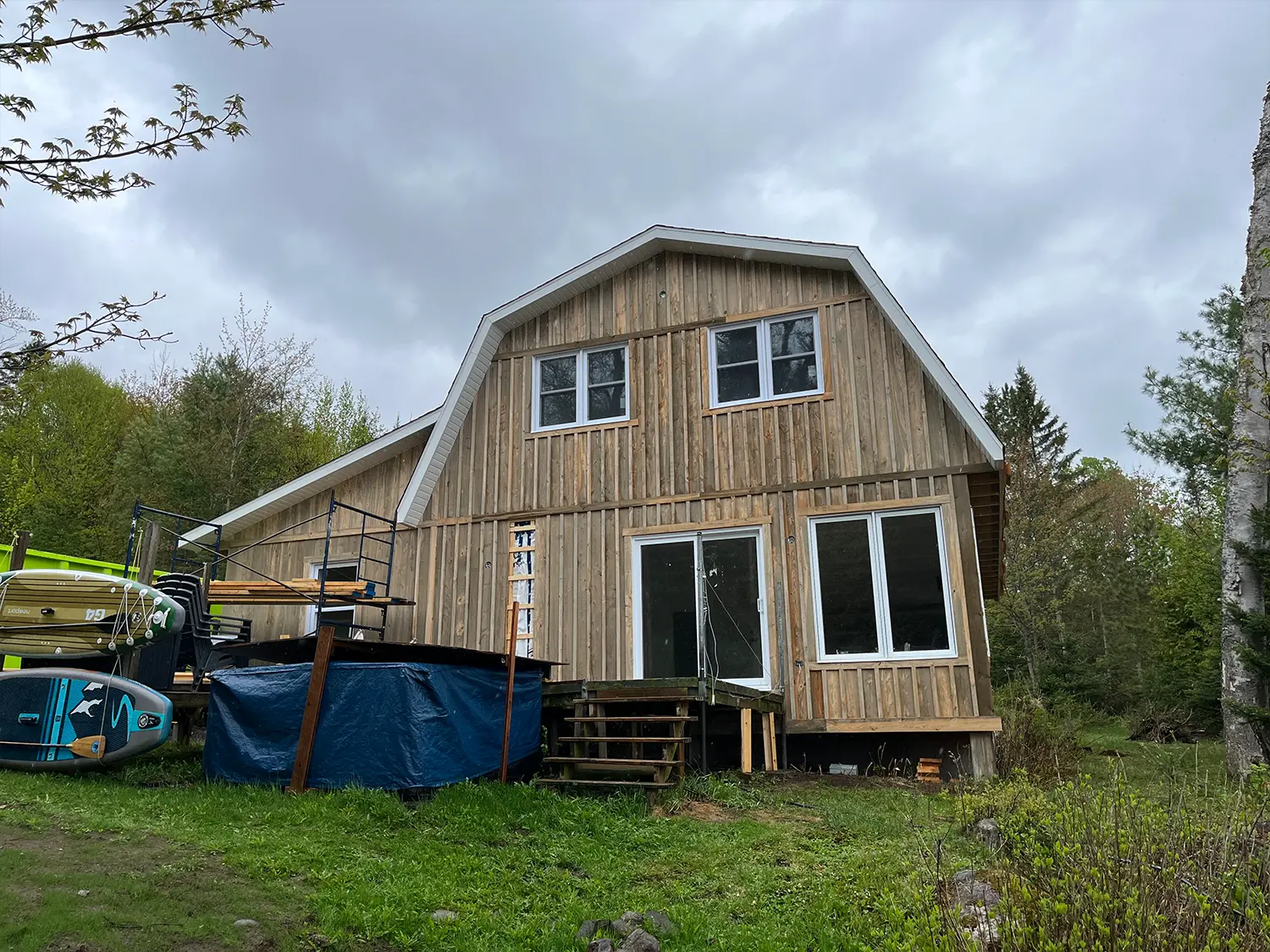 Rénovation de maison façade extérieure Laurentides