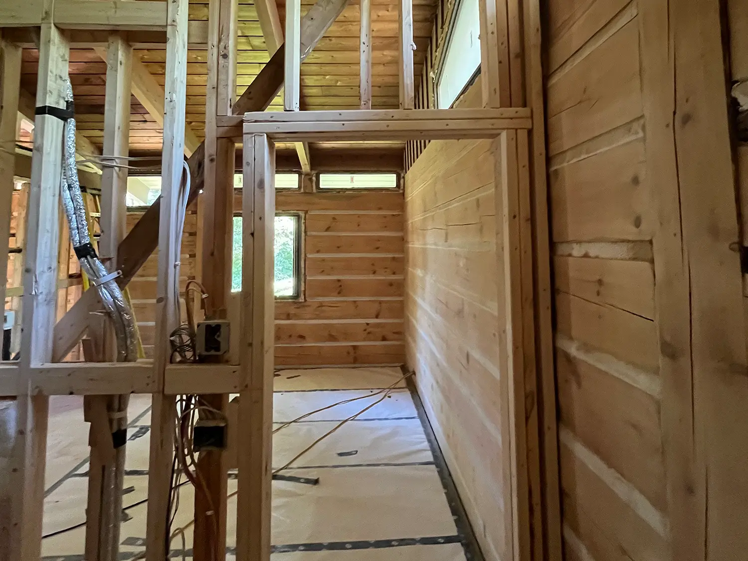 Rénovation majeur chalet reconfiguration des espaces