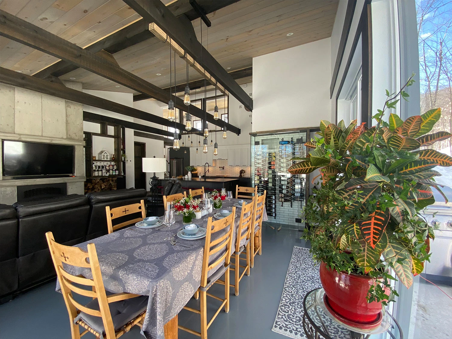 Salle À Manger Aire Ouverte Maison Contemporaine